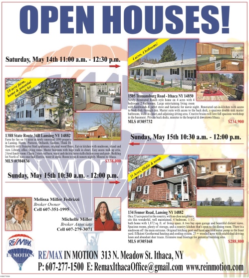 open house 4.14 and 15